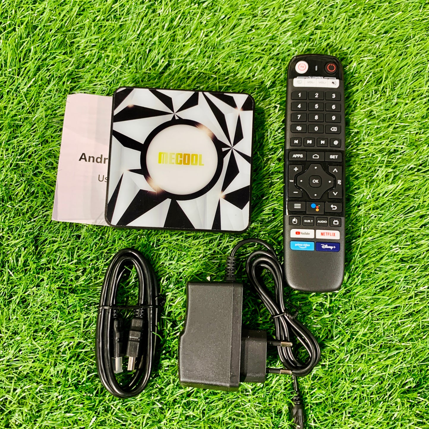 Me Cool Box Original Google Voice Remote | With 1500+ Cable Chanel & Movies