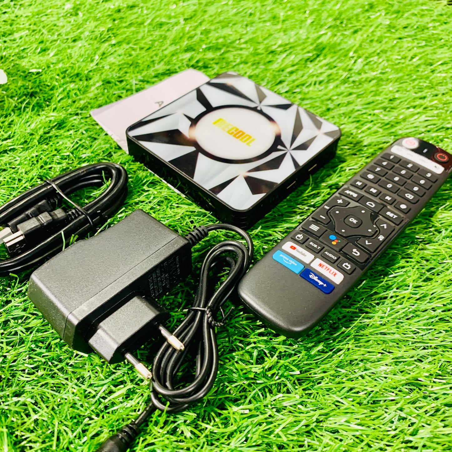 Me Cool Box Original Google Voice Remote | With 1500+ Cable Chanel & Movies