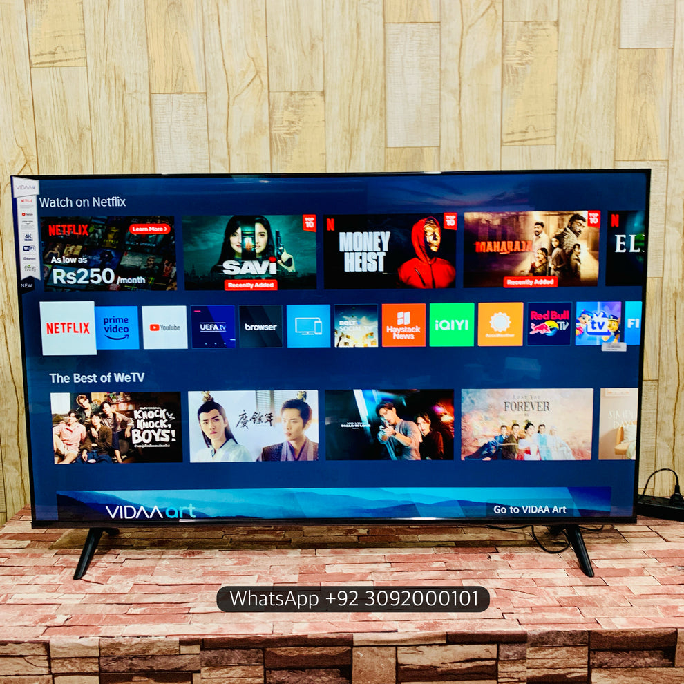 Vidaa Full 55 UHD 4K +Smart Led Tv New Model | Voice Remote Boderless ...