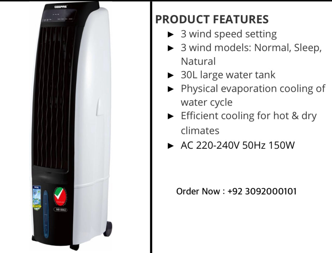 Imported Geepas Duble Blower Chiller  Cooler Imported Gac /9451 /9452