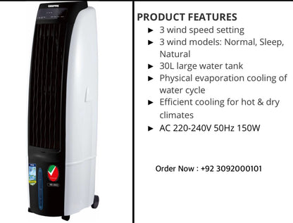 Imported Geepas Duble Blower Chiller  Cooler Imported Gac /9451 /9452