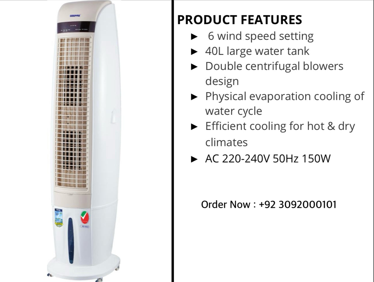 Full Size Imported Geepas Duble Blower Chiller Cooler Gac ( 9449 /9450 /9455 /9456 /9457)