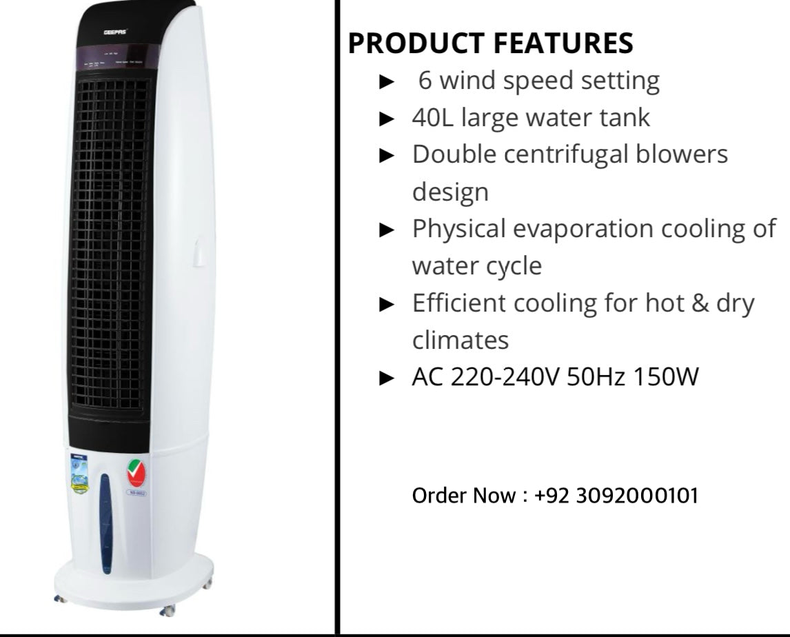 Full Size Imported Geepas Duble Blower Chiller Cooler Gac ( 9458 /9459 /